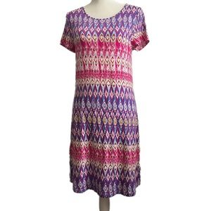 U-Knit Casual Dress Pjnk and Purple Size S NWT!